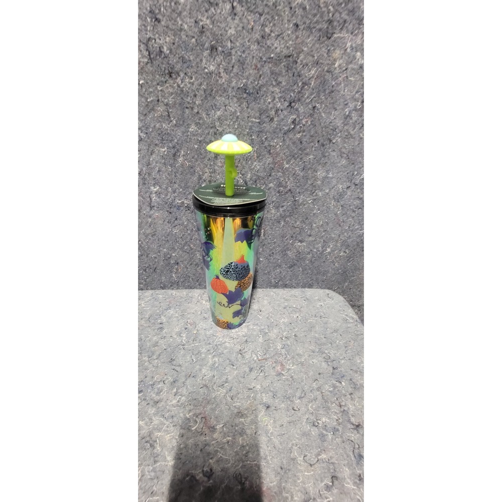 Starbucks 2024 Limited Edition UFO Theme Mushroom Top Tumbler Glow In The Dark